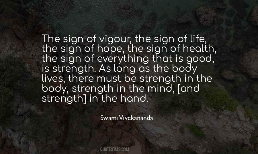 Strength And Health Quotes #1829499