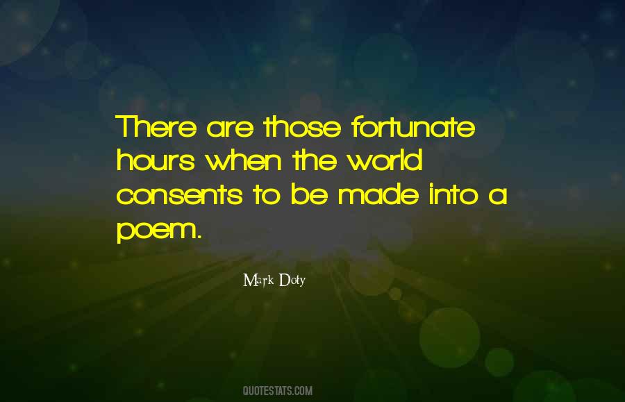 Fortunate Are Those Quotes #1307619