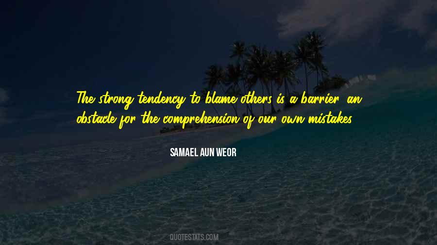 Blame To Others Quotes #525018