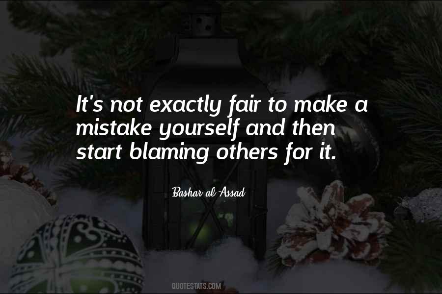 Blame To Others Quotes #763869