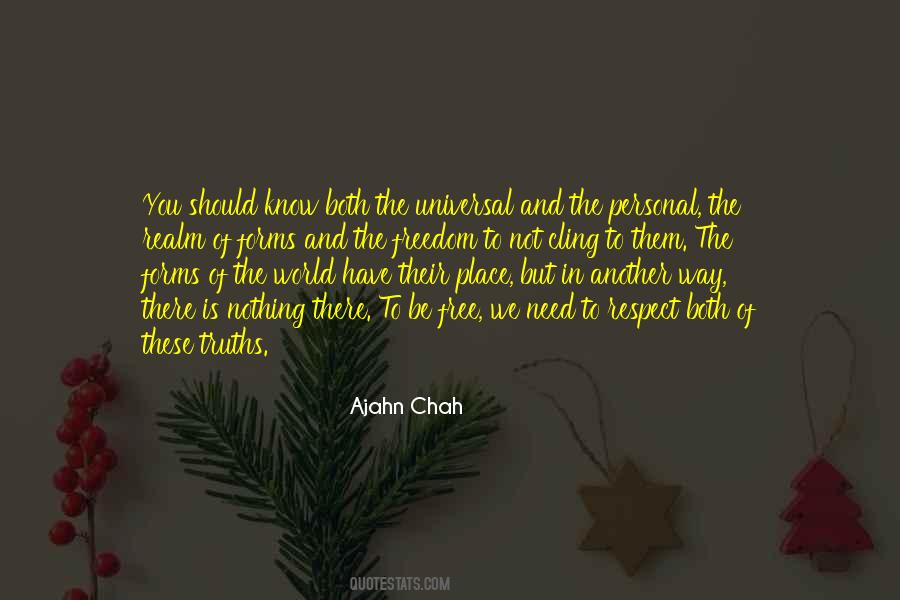 Freedom And Respect Quotes #1660570