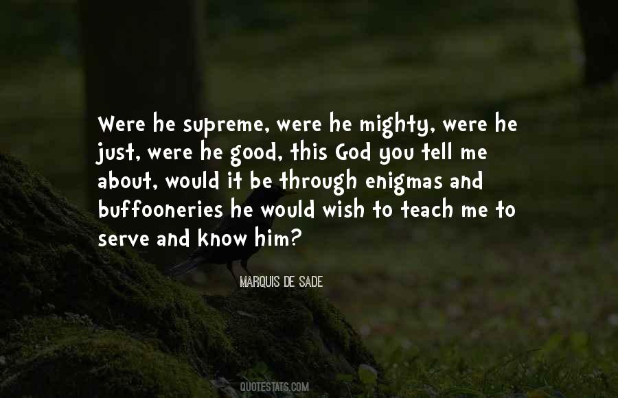 Supreme God Quotes #500027