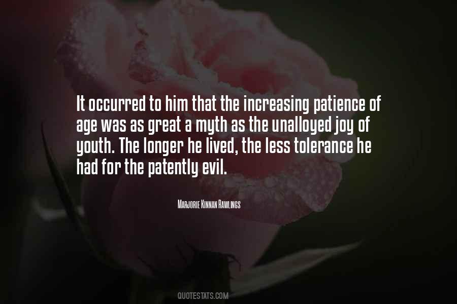Patience Tolerance Quotes #1455075