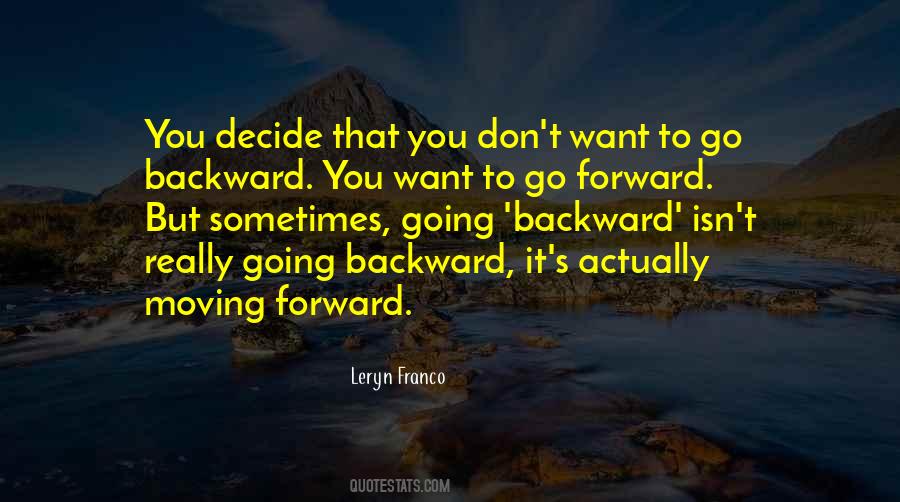 Forward Backward Quotes #54214