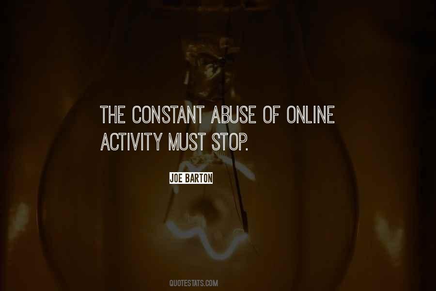 Stop The Abuse Quotes #846051