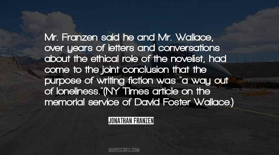 Foster Wallace Quotes #359649
