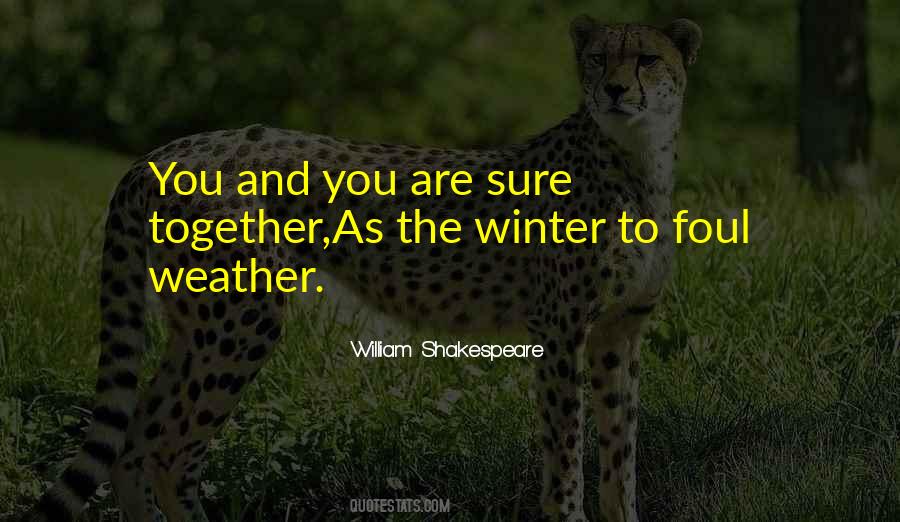 Foul Weather Quotes #872300