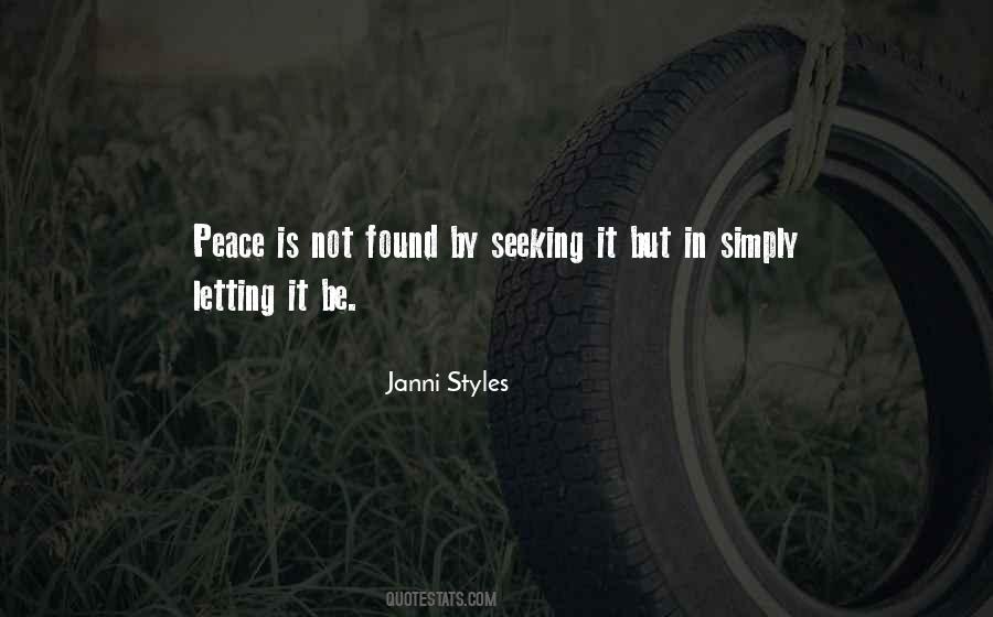 Found Peace Quotes #157374