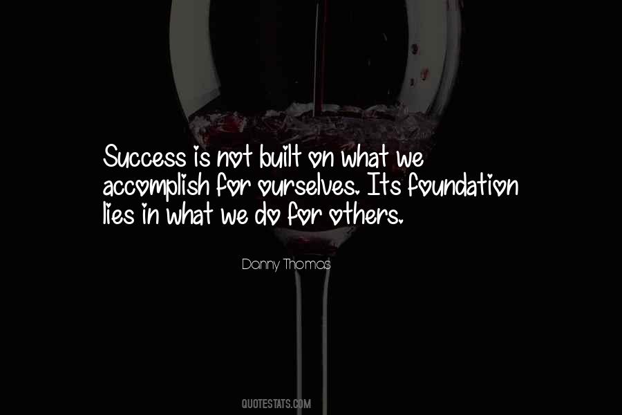 Foundation For Success Quotes #689502
