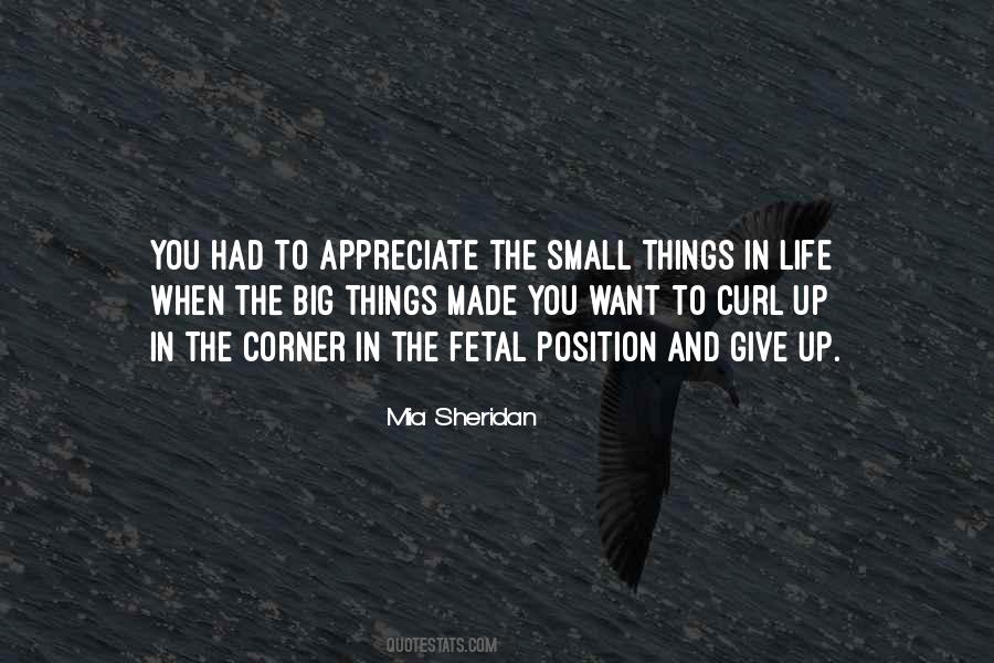 Appreciate The Small Things In Life Quotes #1487273