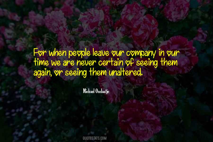 I Will Never Leave You Again Quotes #1778494