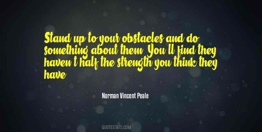 About Obstacles Quotes #637427