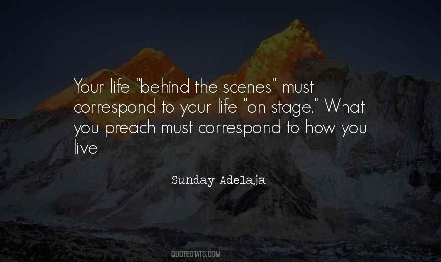Behind The Stage Quotes #825086