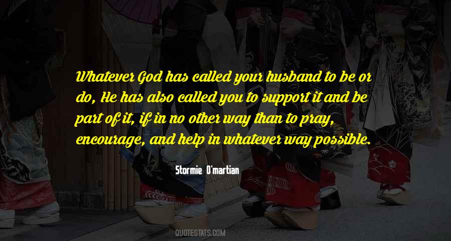 Husband Support Quotes #1865451