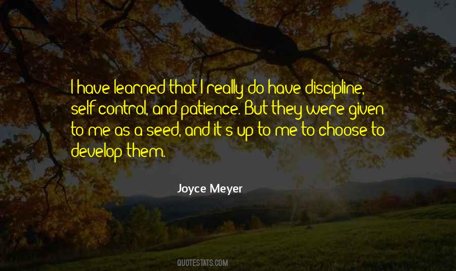 Self Control Self Discipline Quotes #176508