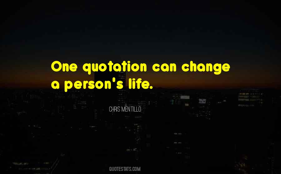 A Person Change Quotes #1076995