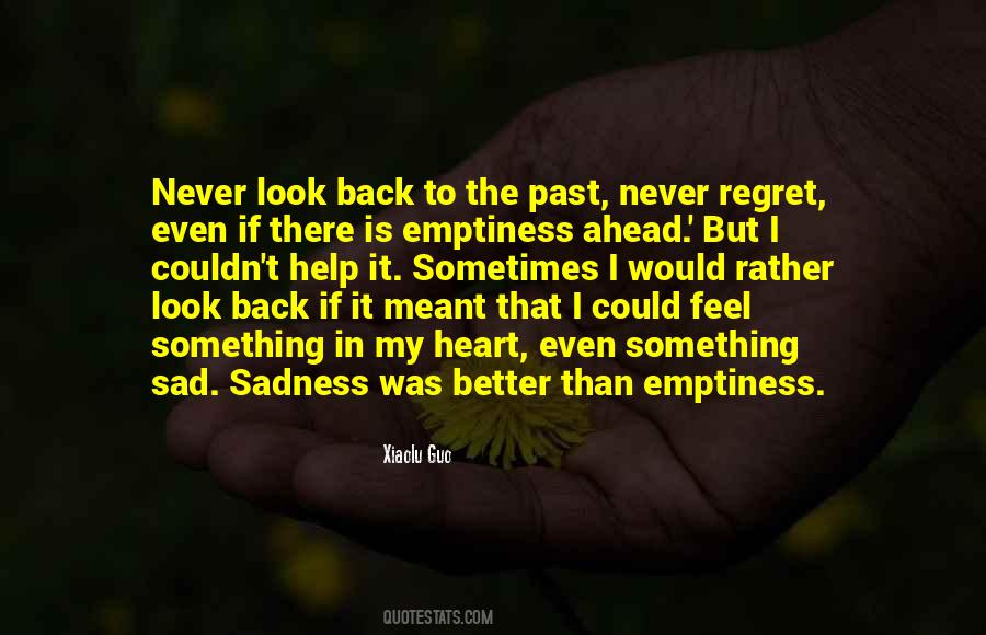 Never Let The Sadness Of Your Past Quotes #776619