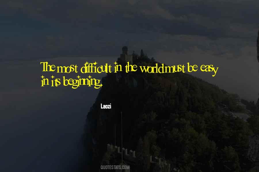 Difficult Easy Quotes #52383