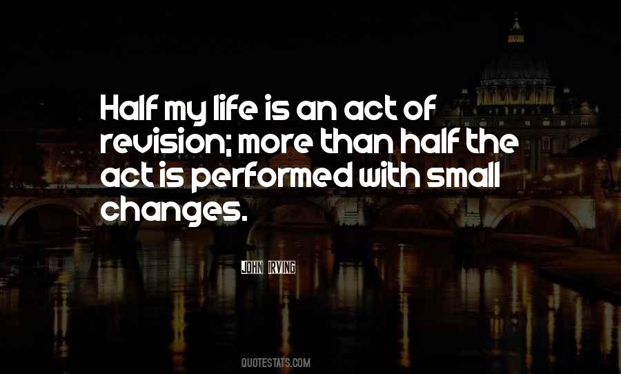 My Life Changes Quotes #88355
