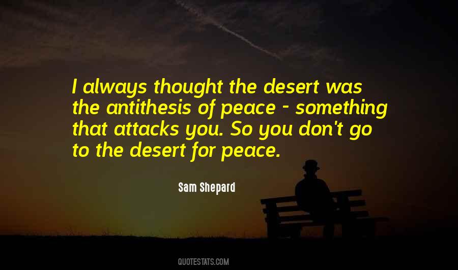 Desert Peace Quotes #414169