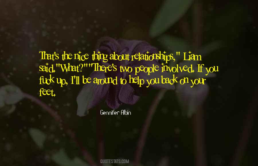 Back On Your Feet Quotes #1547521