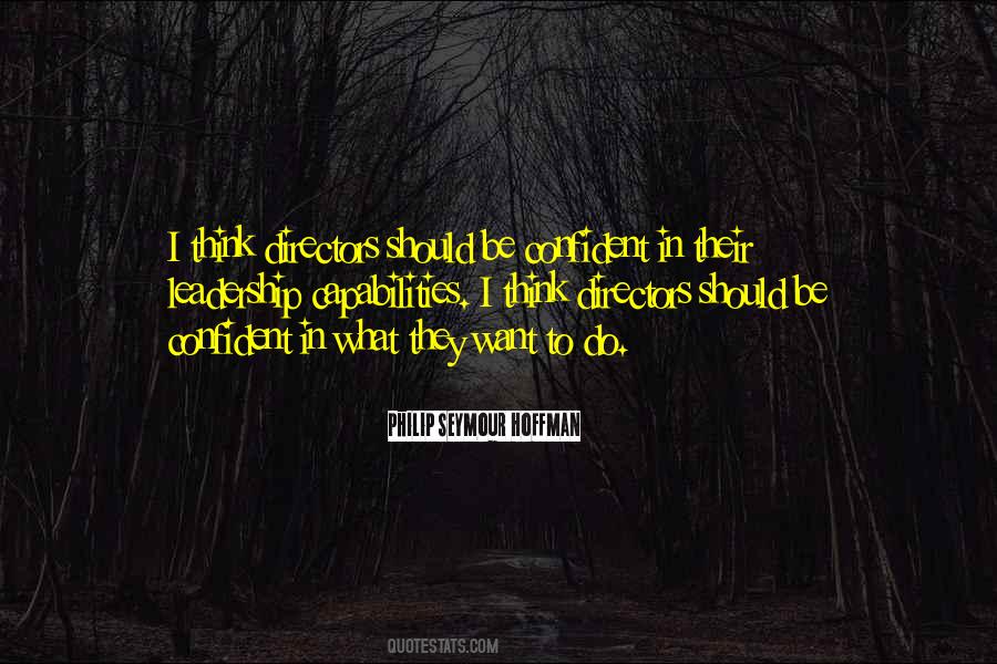 Confident Leadership Quotes #1164414