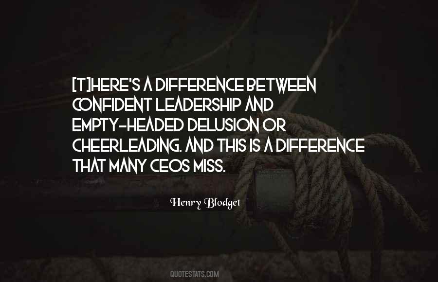 Confident Leadership Quotes #1253977