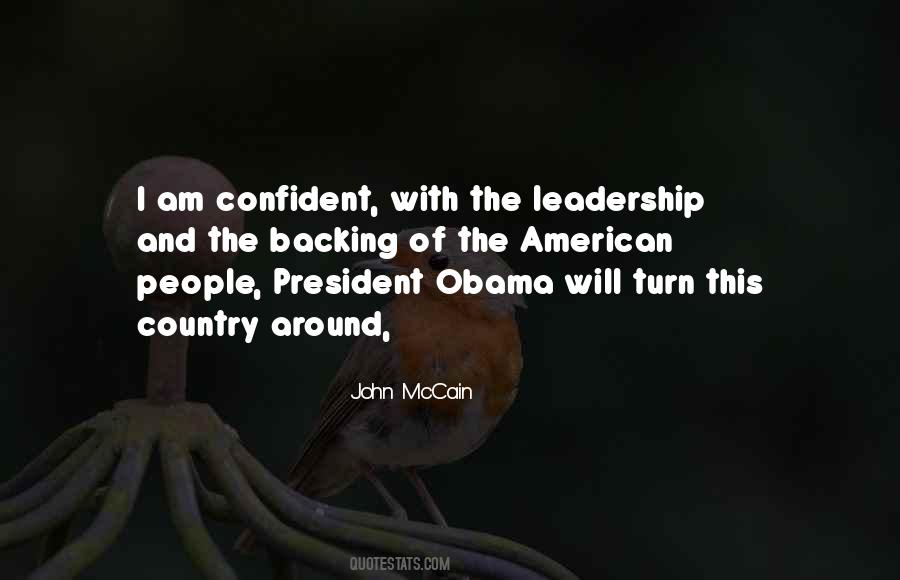 Confident Leadership Quotes #266327