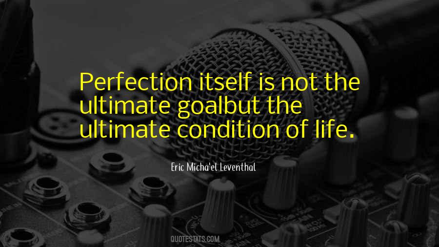 Goal Is Perfection Quotes #1262511