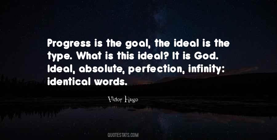 Goal Is Perfection Quotes #809994