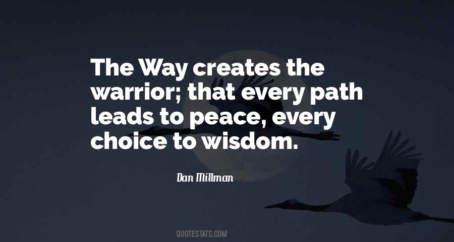 Peace Warrior Quotes #1262300