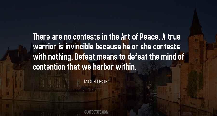 Peace Warrior Quotes #1822406