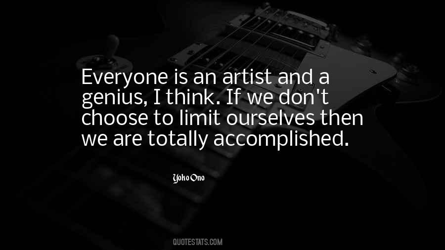Artist Thinking Quotes #1284376