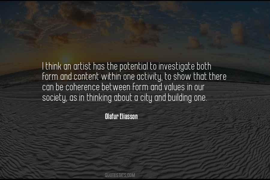 Artist Thinking Quotes #1533626