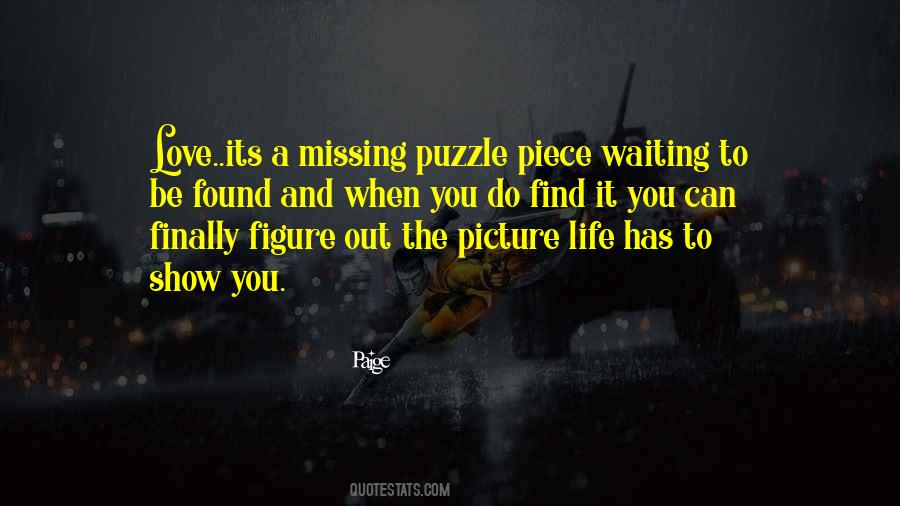 Life As A Puzzle Quotes #264906