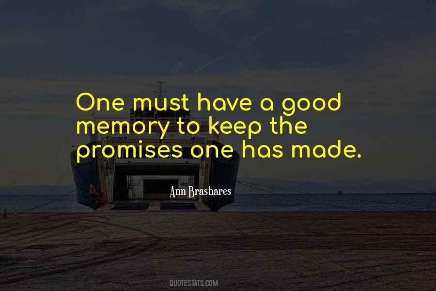Quotes About Keep A Promise #88885
