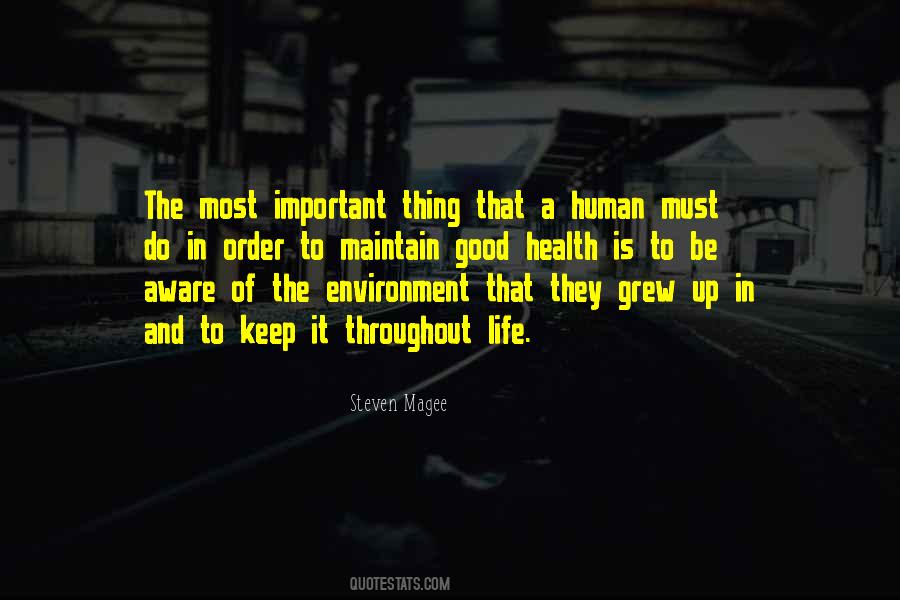 Health Is The Most Important Thing Quotes #790280