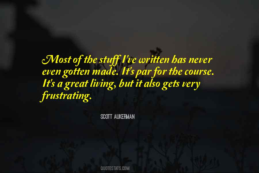 Par For The Course Quotes #739468