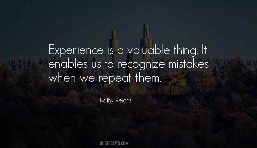 Experience Mistakes Quotes #1405656