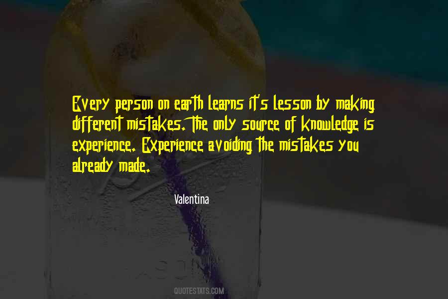 Experience Mistakes Quotes #207383