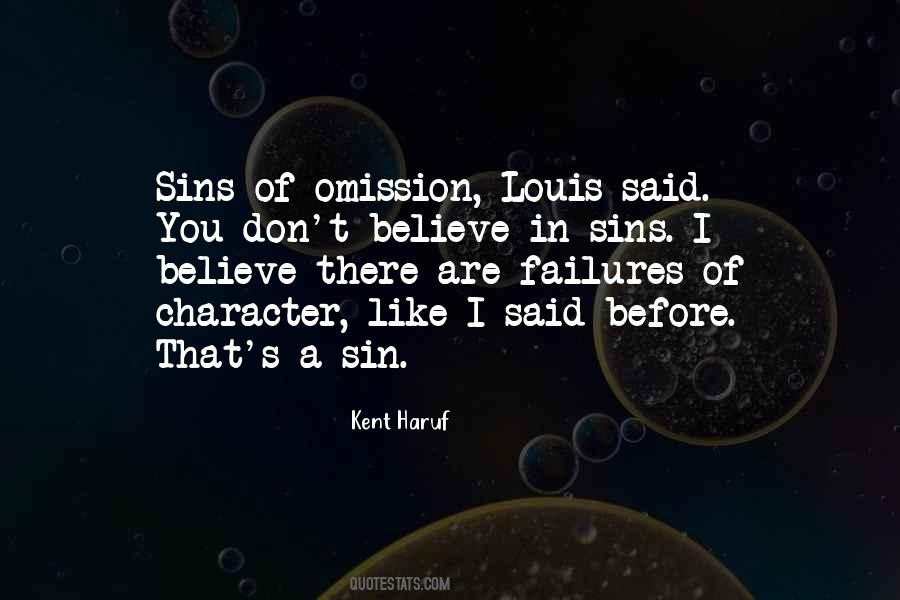 Omission Sins Quotes #230672