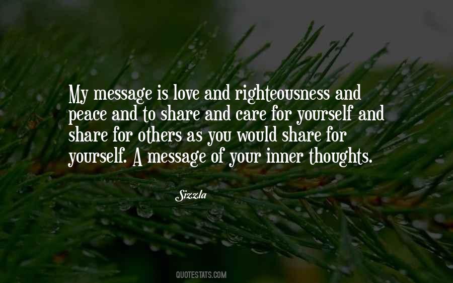 Inner Peace Love Quotes #994527