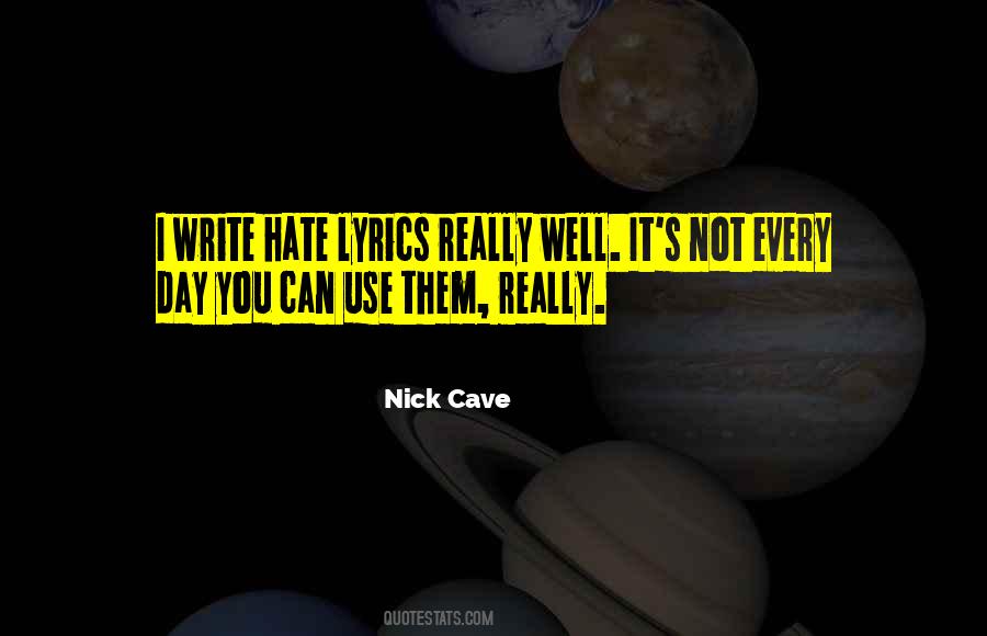 Hate Lyrics Quotes #653278