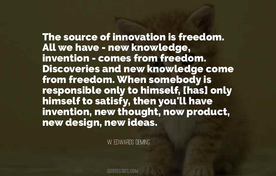 Knowledge And Innovation Quotes #1132618