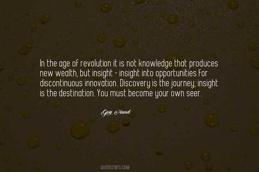 Knowledge And Innovation Quotes #1519860