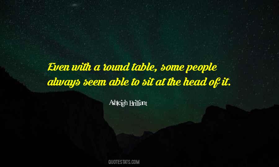 Quotes About A Round Table #1003324