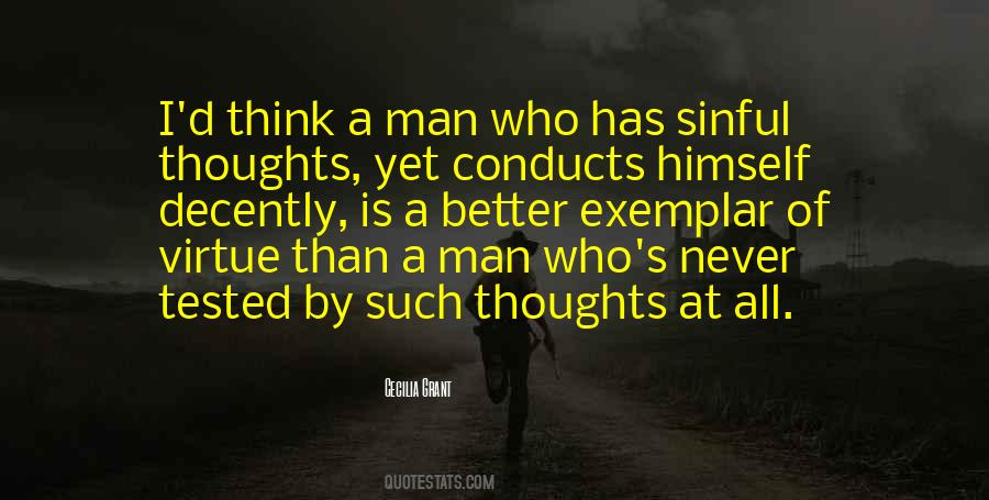 Thoughts Of A Man Quotes #390320
