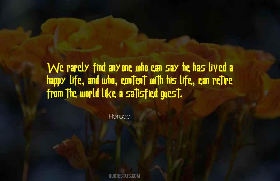 Be Happy And Satisfied Quotes #297199