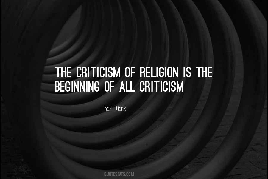 Religion Criticism Quotes #1671672