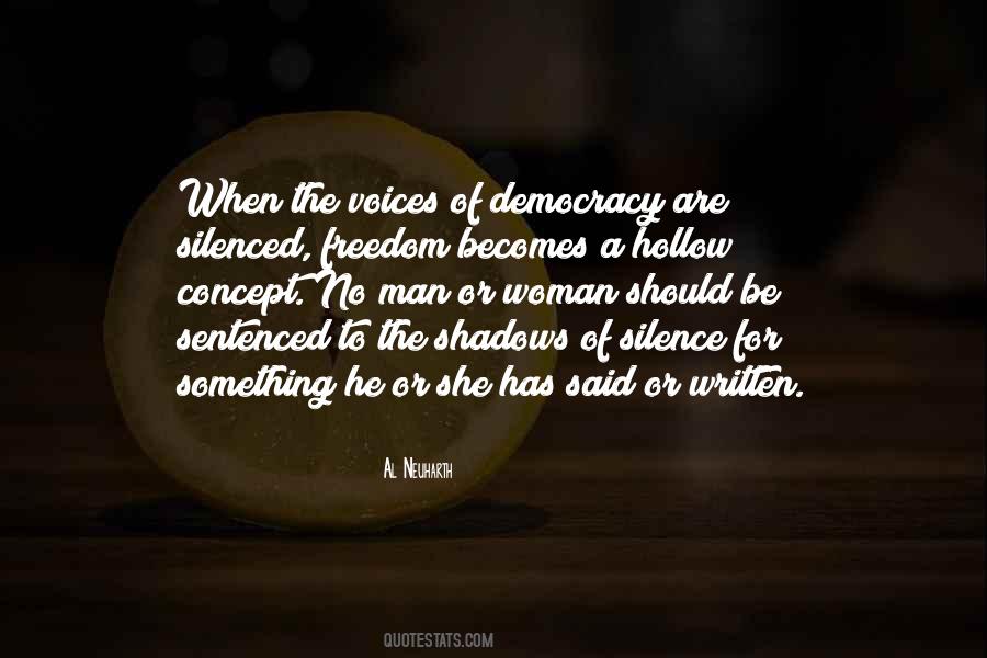 Voice Of A Woman Quotes #1471719